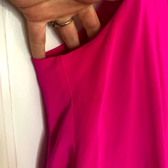 Amanda Uprichard Silk Mini Dress in Hot Pink - Picture 4 of 6